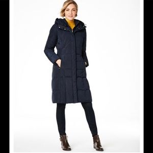 Cole Haan Box-Quilt Down Puffer Coat